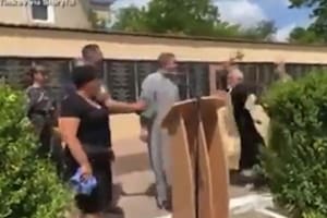 Captura de video del momento del ataque