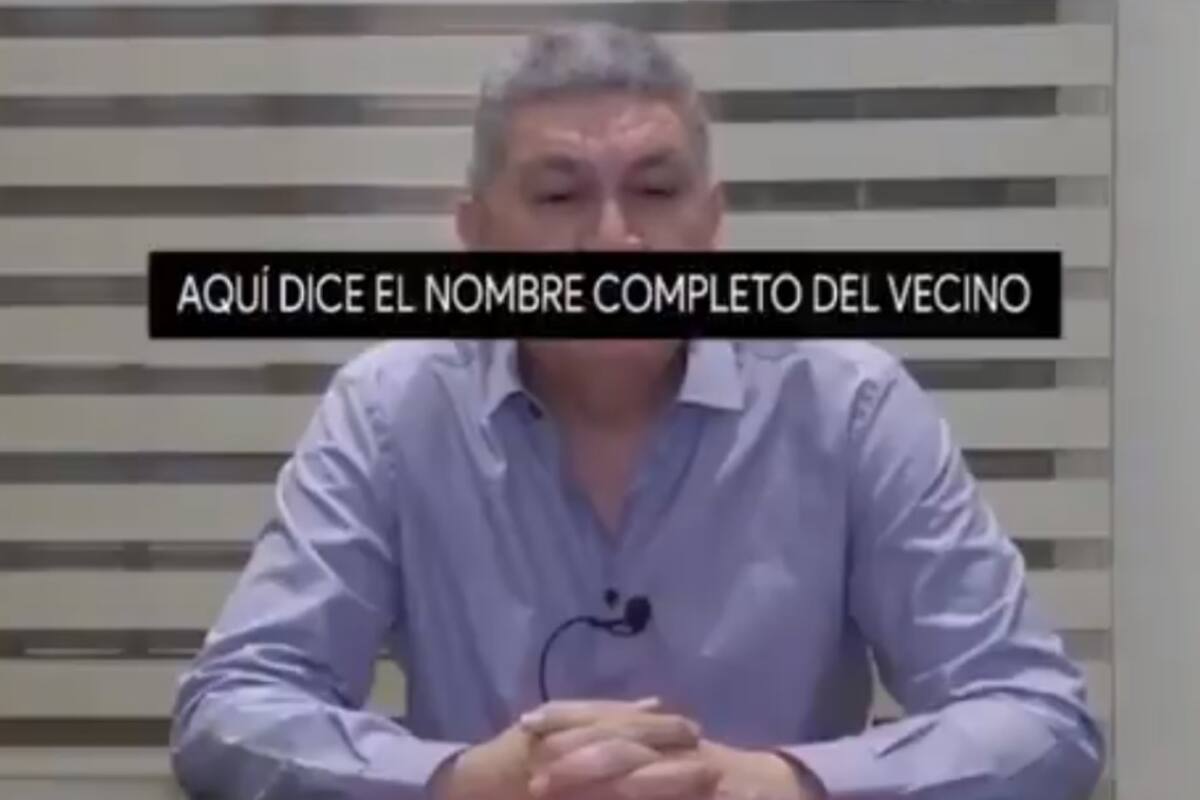 Captura del video del intendente formoseño que denunció a un vecino por tener coronavirus
