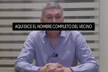 Captura del video del intendente formoseño que denunció a un vecino por tener coronavirus