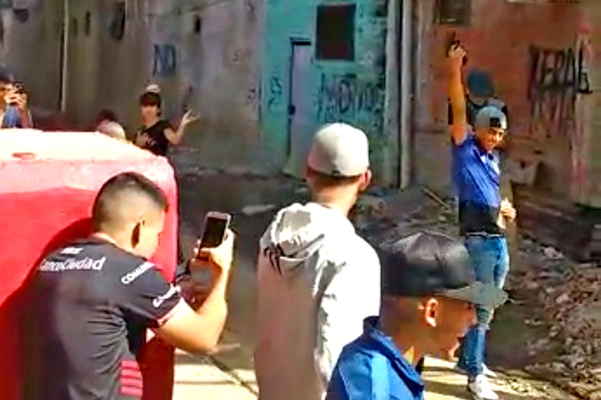Captura del video en el velatorio del joven ladrón.