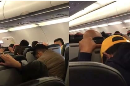 Captura del video que mostró el pánico en el avión de Avianca (Foto:  NoticiasRCN)