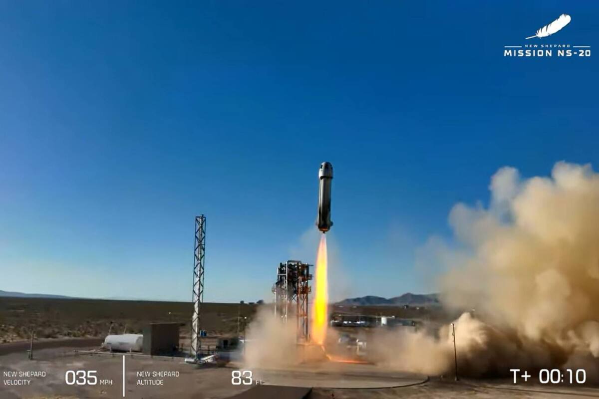 (Captura video Blue Origin)