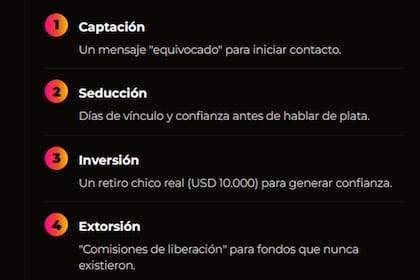 Capturas de pantallas de la estafa virtual que sufrió Mario