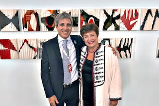 Kristalina Georgieva se reunió con Luis Caputo y elogió su gestión