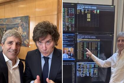 Caputo y Milei, en una cruzada contra el escepticismo que envuelve a la Argentina