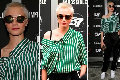 Cara Delevingne y un look digno de la "Sporty Spice"