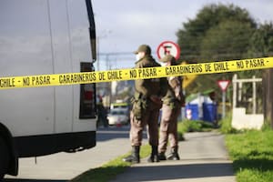 Carabineros de Chile en la escena de un crimen