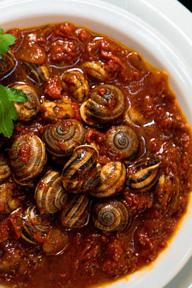 Caracoles en Cantina Bruno.