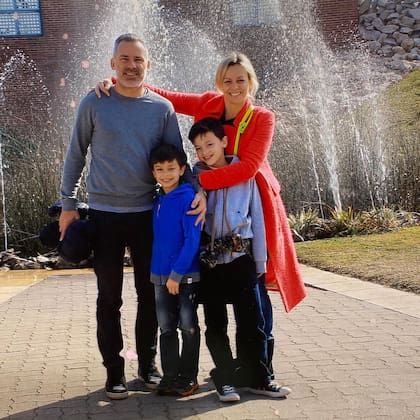 Caramelito Carrizo y su pareja, Damián Giorgiutti, llevan 25 años juntos