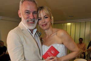 Caramelito Carrizo se casó con Damián Giorgiutti, el padre de sus hijos, tras más de 25 años de relación