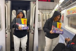 Cardi B promociona su nuevo álbum en el Metro de Nueva York (Facebook/ Cardi B)