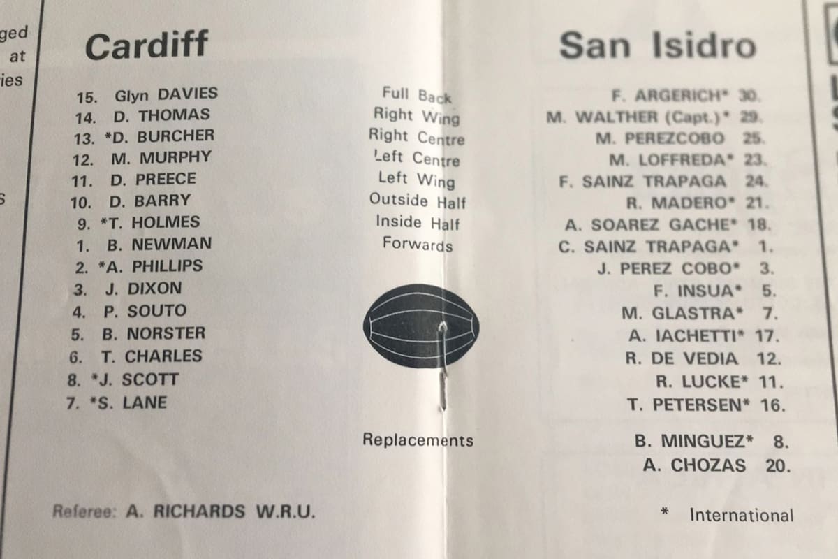 Cardiff-SIC, el programa de un partido inolvidable para el rugby argentino