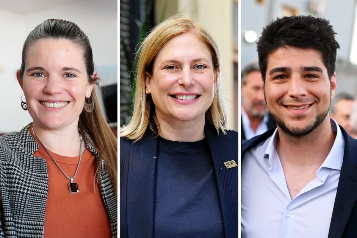 Caren Tepp, Gisela Scaglia y Agustín Pellegrini