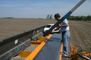 Carga de fertilizantes en soja