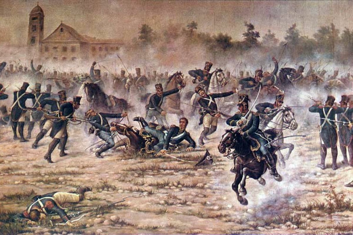 Carga de granaderos (Combate de San Lorenzo), Ángel Della Valle. Museo Histórico Nacional.