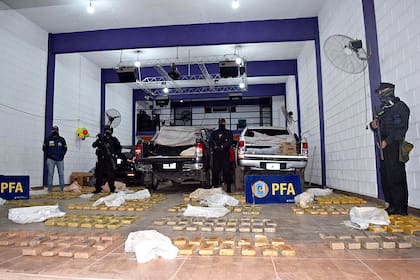 Cargamento de marihuana secuestrado por la Policía Federal