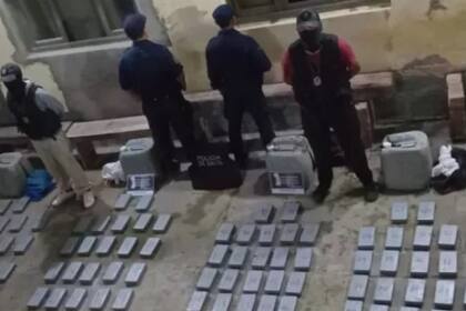 Cargamento secuestrado en Aguaray.