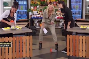 Carina Zampini protagonizó un desopilante blooper en El gran premio de la cocina