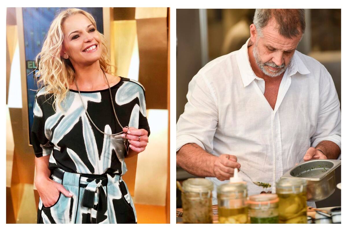 Carina Zampini se burló del nuevo look de Christian Petersen en el comienzo de El gran premio de la cocina de este martes 6 de octubre