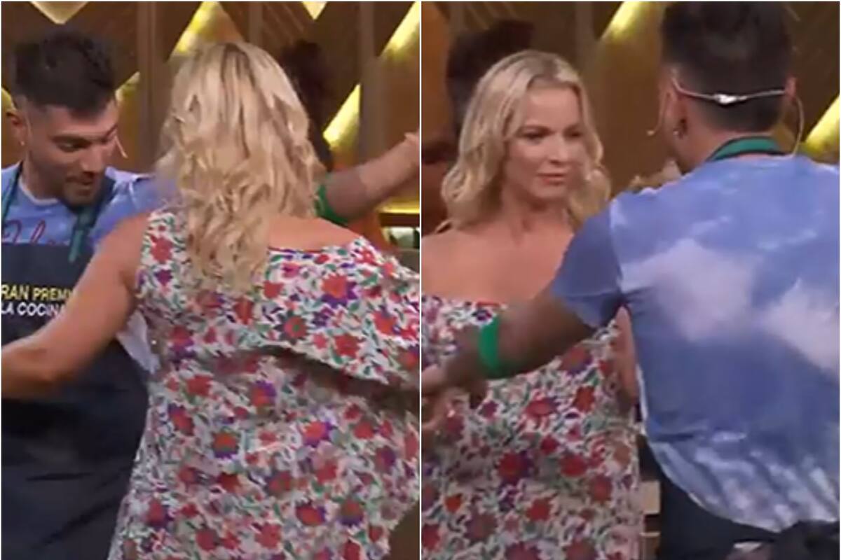 Carina Zampini y Tyago Gryffo bailaron un cuarteto en pleno programa (Foto: Captura de video)