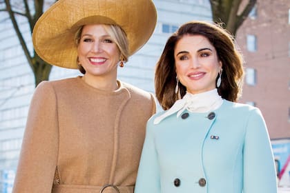 Las reinas Máxima y Rania.