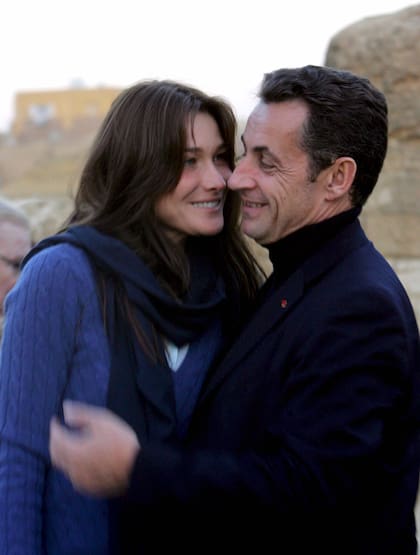 Carla Bruni y su marido, el expresidente Nicolas Sarkozy