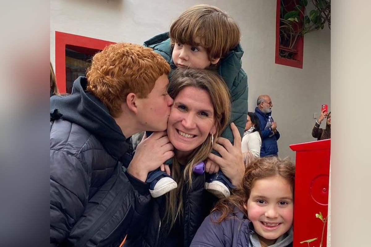 Carla estudió abogacía y es mamá de cuatro chicos