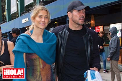 Carla Pereyra y Diego Simeone estuvieron siete días en la Argentina, visitando amigos y familiares.