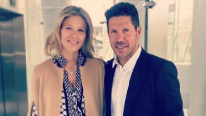 Carla Pereyra y Diego Simeone, flamantes padres de una niña