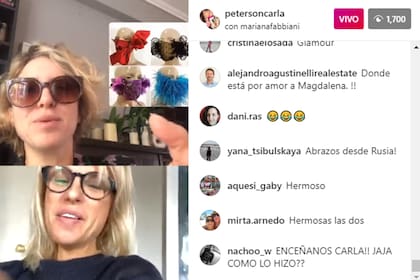 Carla Peterson y Mariana Fabbiani hablaron sobre barbijos