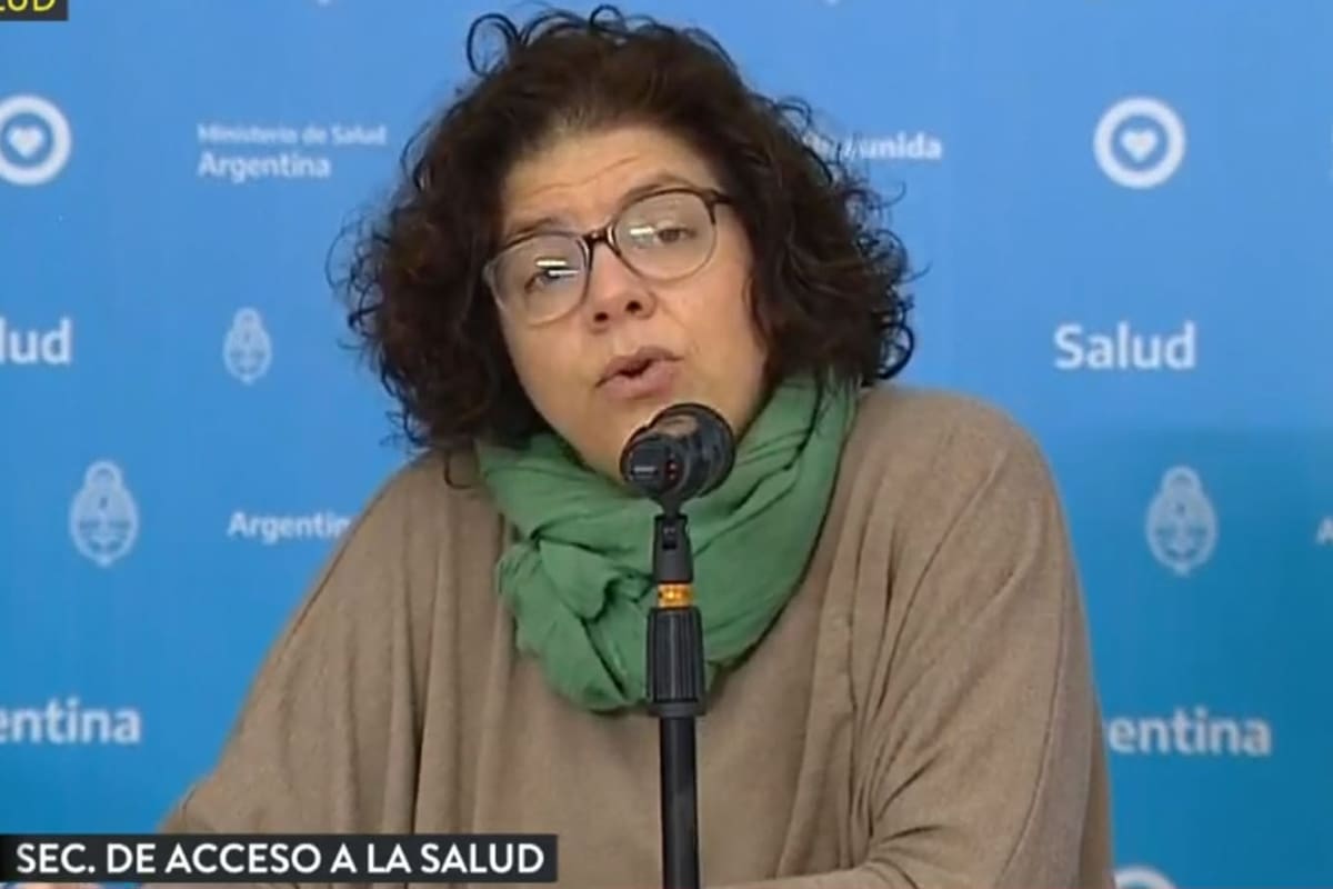 Carla Vizzoti , secretaría de Acceso a la Salud del Ministerio de Salud de la Nación
