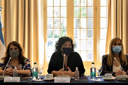 Carla Vizzotti durante la reunión del Cofesa de hoy