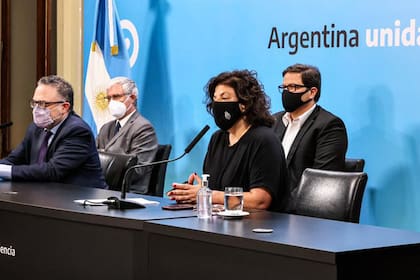 Carla Vizzotti y Matías Kulfas, en la reciente reunión con el sector