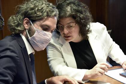 Carla Vizzotti y Santiago Cafiero