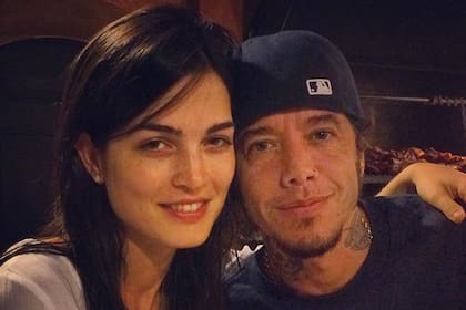 Carla Mouré y Sebastián, en un evento familiar del clan Ortega