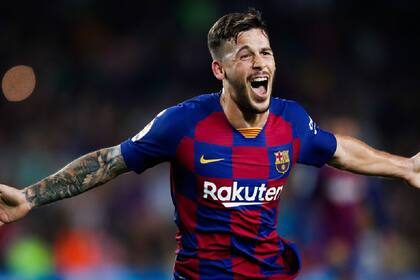 Carles Pérez cuando jugaba en el Barcelona