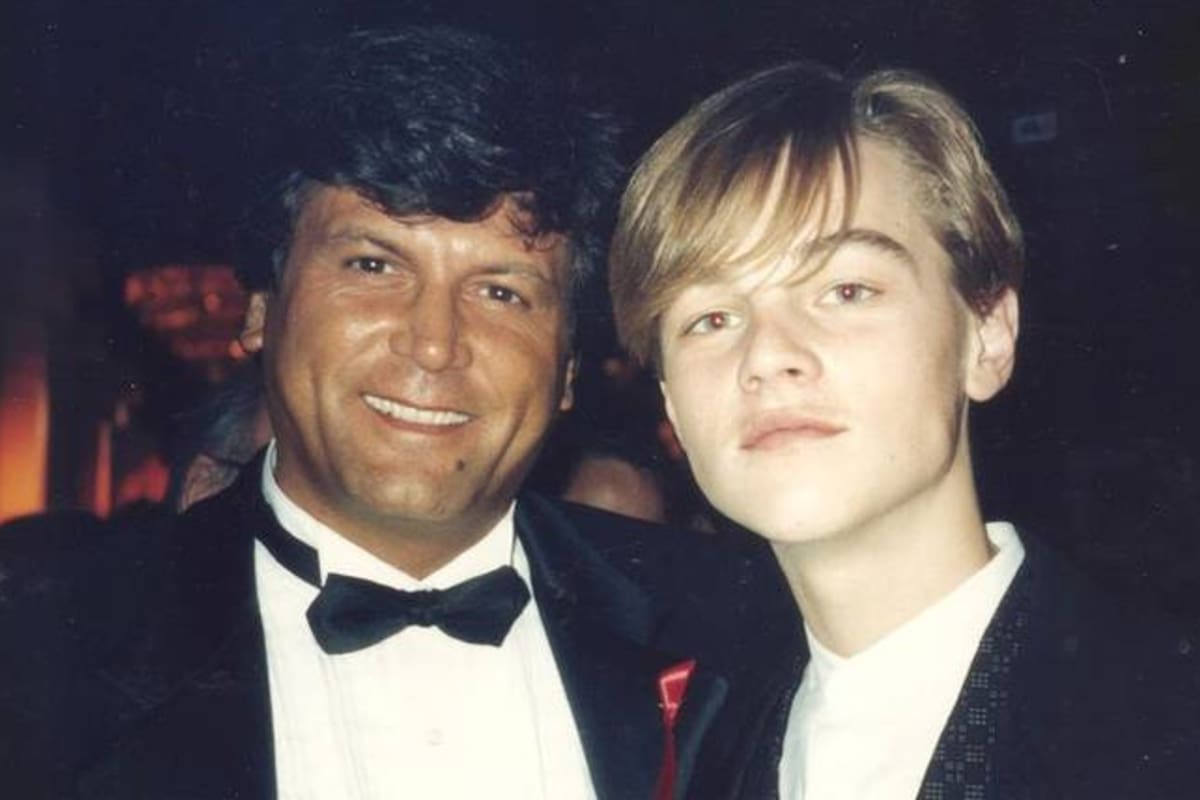 Carlín Calvo junto a Leo DiCaprio en la ceremonia de los Golden Globes de 1994