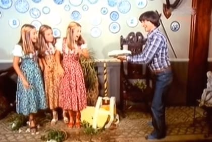 Carlitos Balá y las Trillizas de Oro en la Película El tío Disparate
