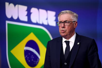 Carlo Ancelotti, director técnico de Brasil