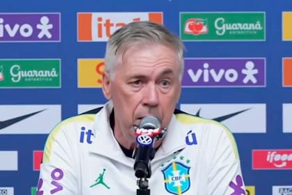 Carlo Ancelotti, DT de Brasil, habló en conferencia de prensa este lunes