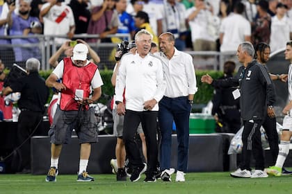 Carlo Ancelotti y Massimiliano Allegri se encontraron el sábado pasado en Los Ángeles, para el amistoso entre Real Madrid y Juventus