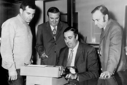 Junto a Juan Carlos Mesa, Jorge Basurto y Aldo Cammarota en Humor Redondo