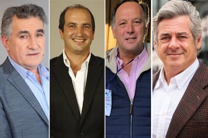 Carlos Achetoni, presidente de FAA; Pedro Vigneau, presidente de Maizar; Gabriel de Raedemaeker, vicepresidente de CRA, y Nicolás Pino, presidente de la SRA