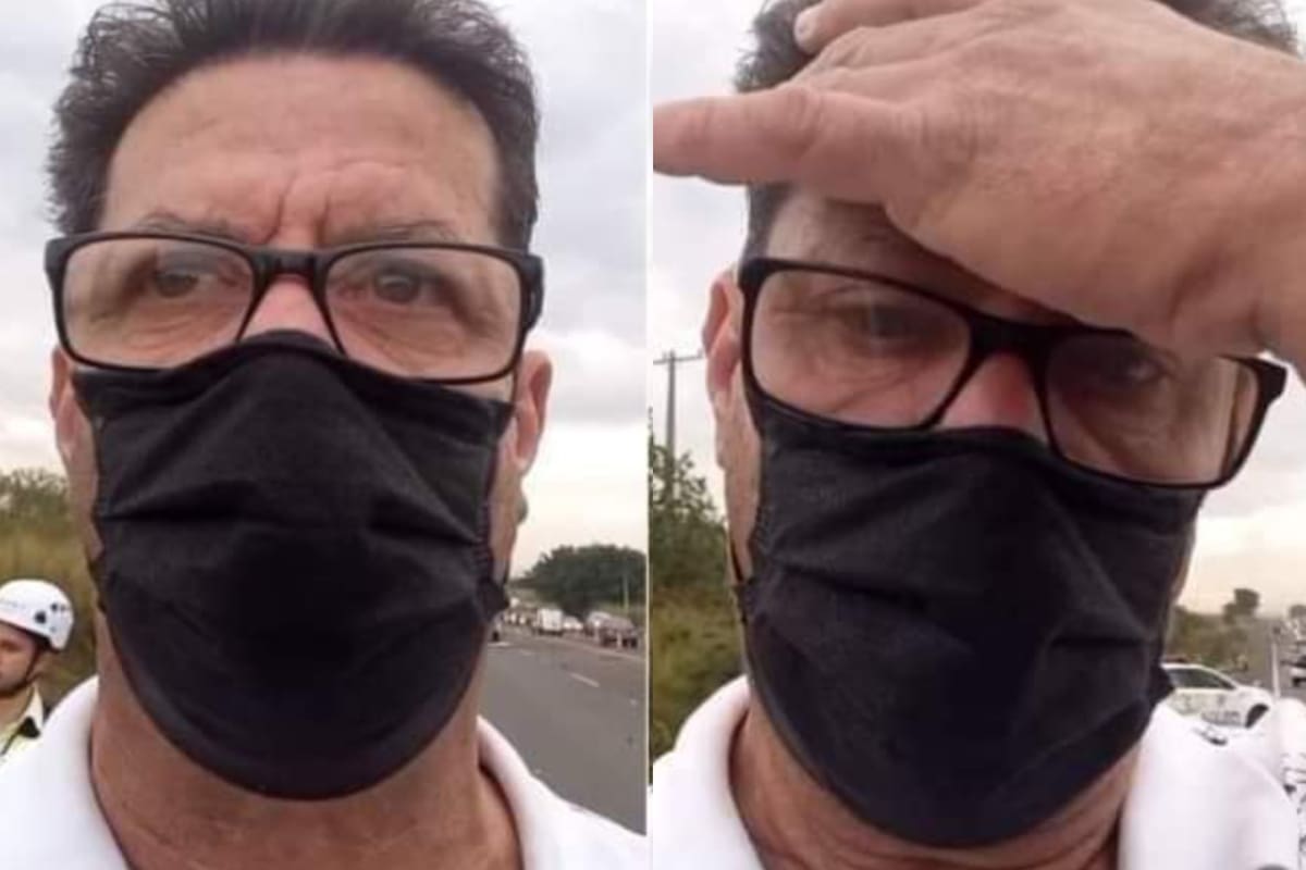 Carlos Alberto Baldassari, un periodista de Brasil, se enteró de que su hijo había fallecido en el accidente automovilístico que estaba cubriendo