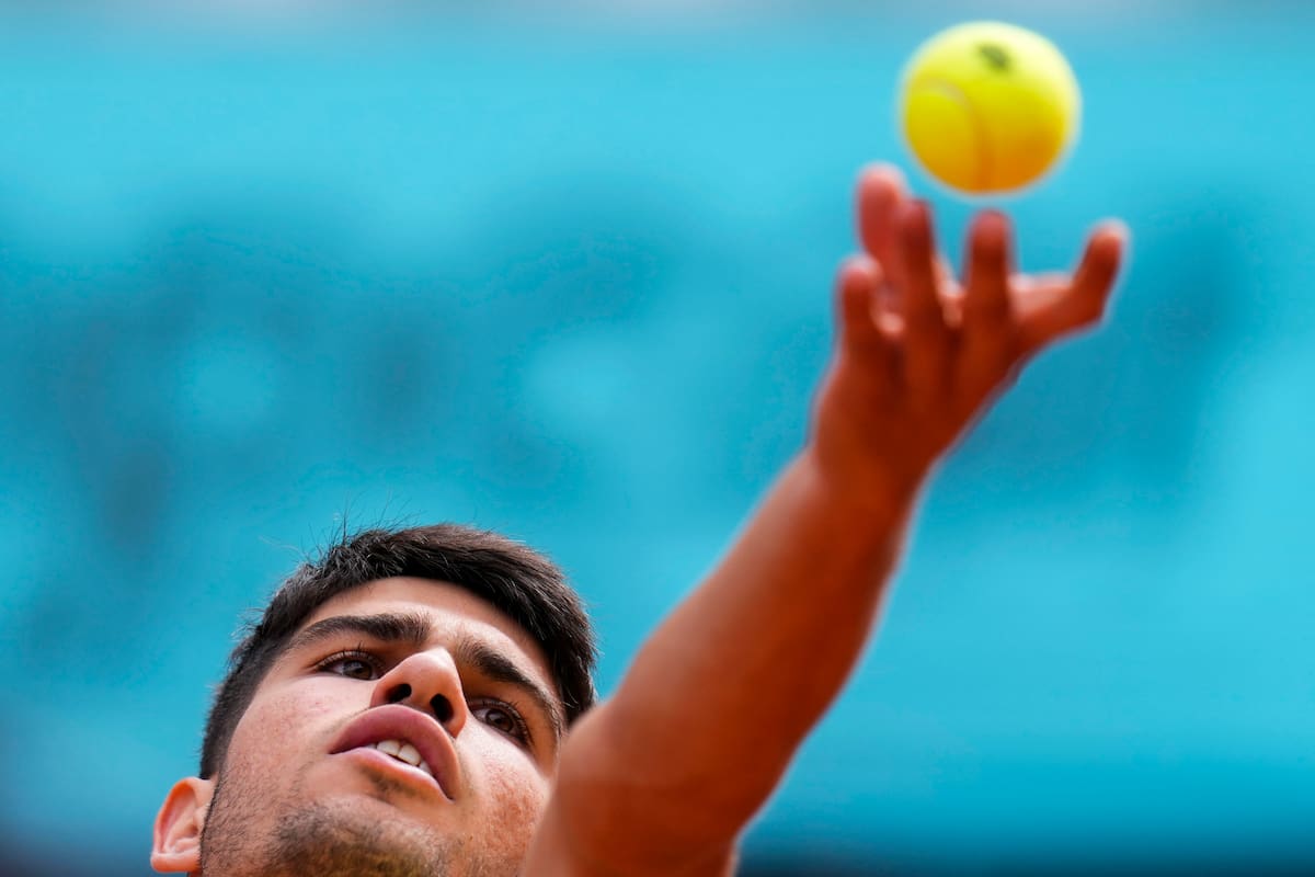 Carlos Alcaraz, campeón de las últimas dos ediciones del Masters 1000 de Madrid, vuelve a jugar este domingo en la Caja Mágica