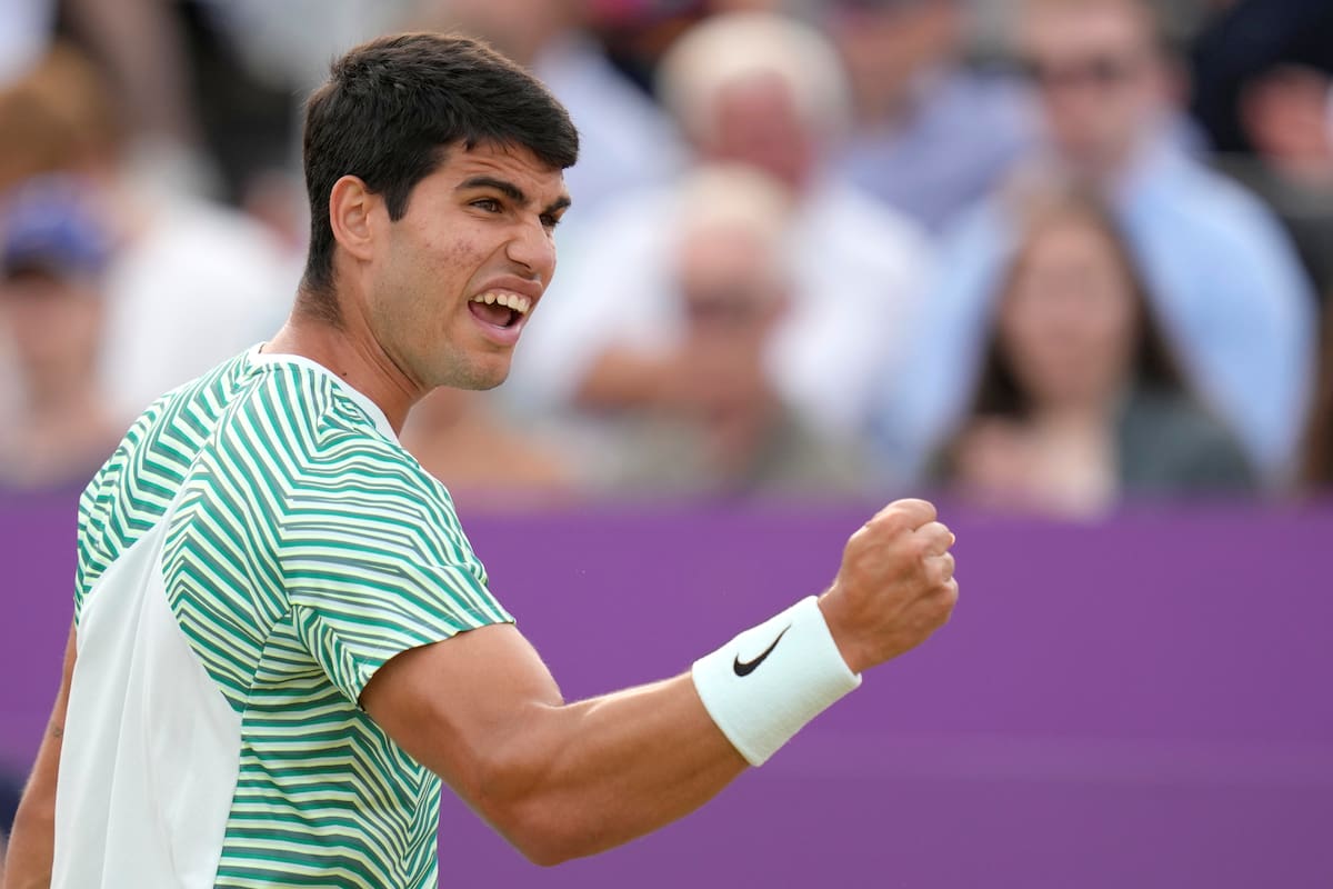 Carlos Alcaraz celebra a lo grande, una vez más