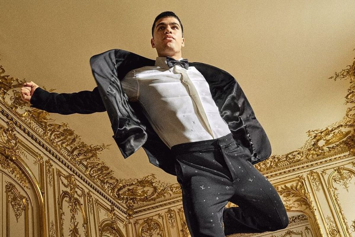 Carlos Alcaraz en la campaña Primavera-Verano 2024 de Louis Vuitton