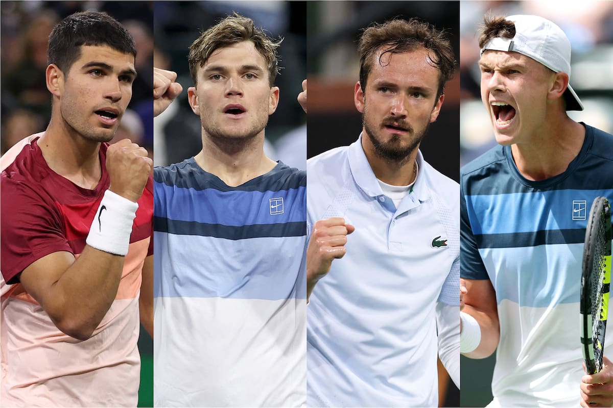 Carlos Alcaraz, Jack Draper, Daniil Medvedev y Holger Rune, los tenistas que sueñan con ganar el Masters 1000 de Indian Wells