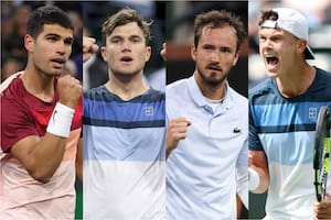 Carlos Alcaraz, Jack Draper, Daniil Medvedev y Holger Rune, los tenistas que sueñan con ganar el Masters 1000 de Indian Wells