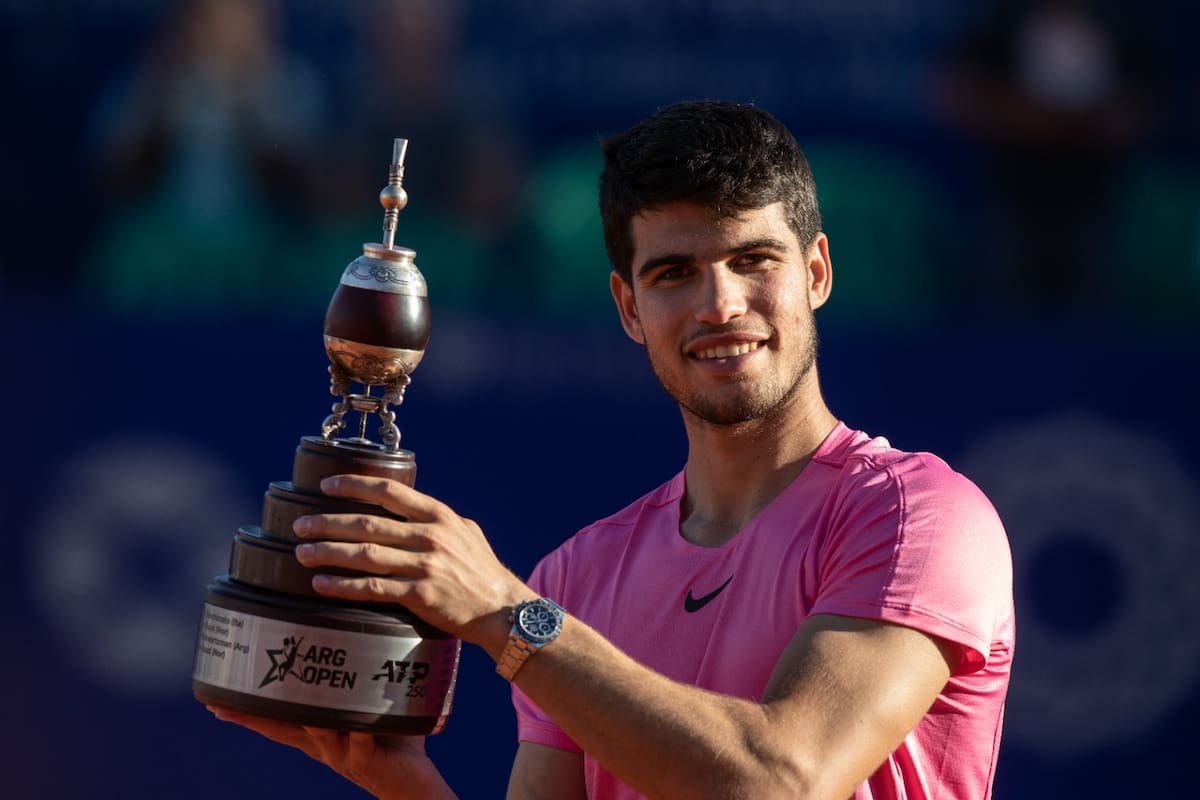 Carlos Alcaraz se convirtió en 2023 en el tenista más joven en ser campeón del Argentina Open; en 2024 buscará revalidar su título